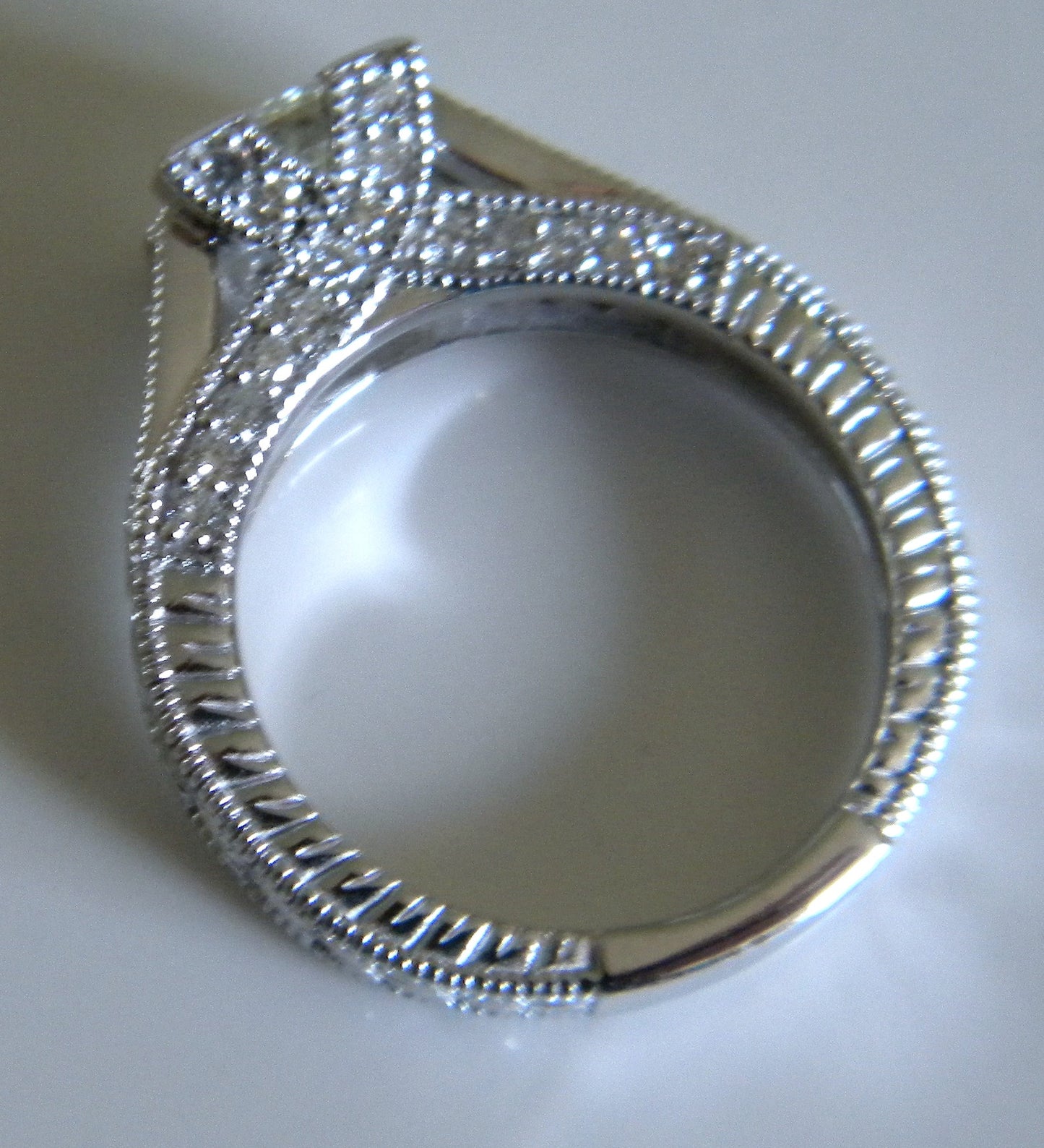 1.64ct G-VS1 GIA Diamond Engagement Ring Princess Diamond 18kt White Gold  Anniversary Bridal Birthday Jewelry