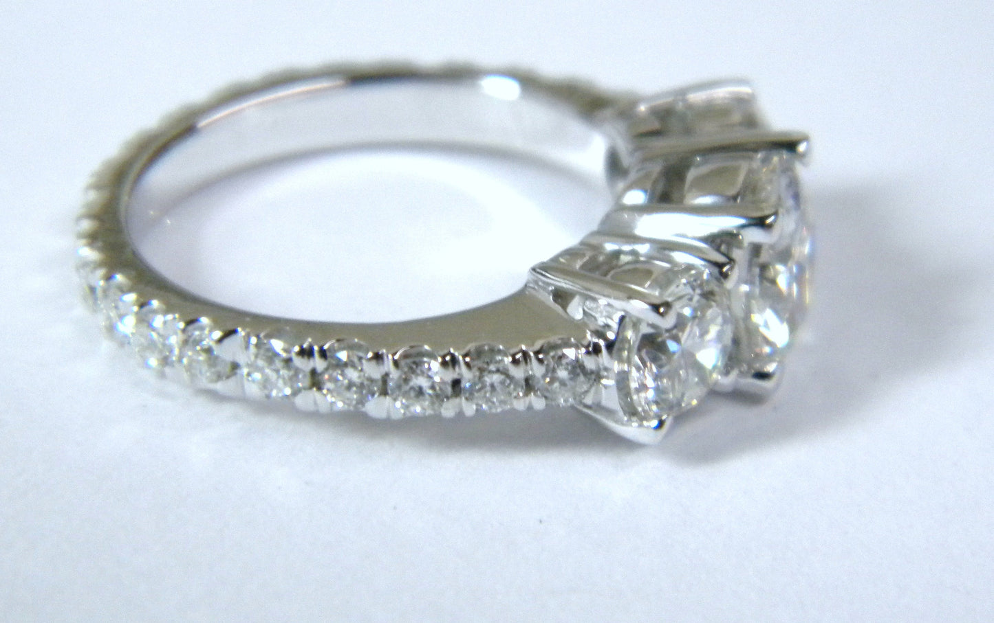 2.76ct Round Diamond Engagement Ring GIA certified Platinum Anniversary Bridal Gift JEWELFORME BLUE