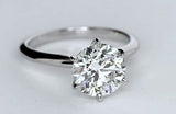 1.26ct Round Diamond Engagement Ring 18kt GIA certified JEWELFORME BLUE
