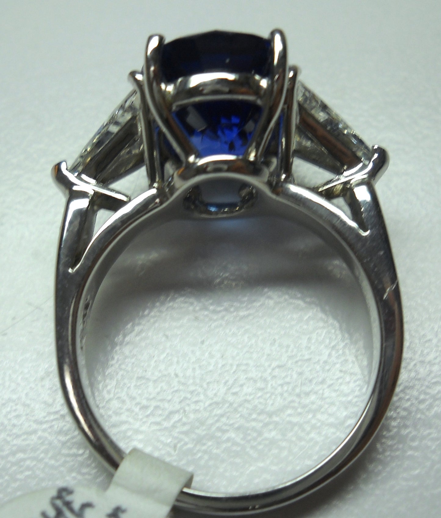 3.64ct Sapphire Diamond Engagement Ring 18kt White Gold JEWELFORME BLUEE