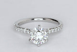 1.14ct Round Diamond Engagement Ring JEWELFORME BLUE GIA certificate