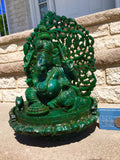 Ganesha God Emerald Statue JEWELFORME BLUE 45,350cts