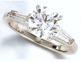 1.75ct Round Diamond Engagement Ring 18kt JEWELFORME BLUE