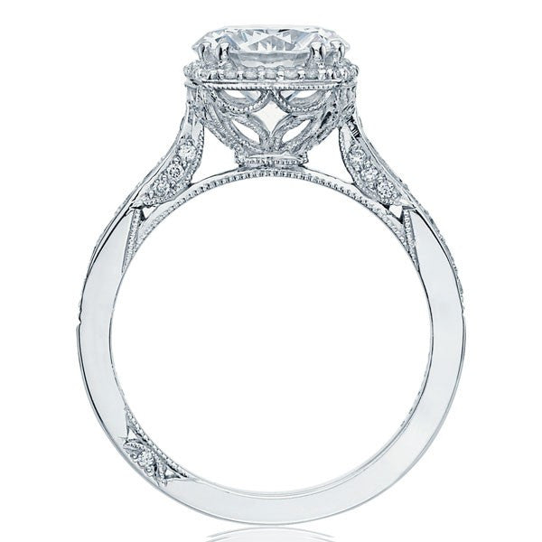 5.40ct G-VS1 18kt White Gold Halo Round Diamond Engagement Ring Tacori JEWELFIRME BLUE