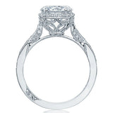 2.41ct J-SI1 18kt White Gold Halo Round Diamond Engagement Ring Tacori JEWELFIRME BLUE GIA certified