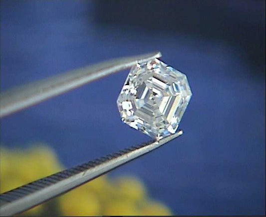 GIA certified 0.60ct G-VVS1  Asscher cut Loose Diamond GIA certified JEWELFORME BLUE