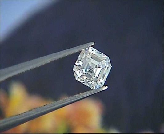 0.41ct H-VVS2  Asscher cut Loose Diamond GIA certified JEWELFORME BLUE