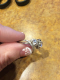 1.94ct I-VS2 18kt White Gold Halo Round Diamond Engagement Wedding Bridal Anniversary JEWELFORME BLUE GIA certified