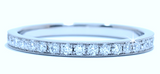 0.30ct Eternity Ring Round Diamonds PLATINUM JEWELFORME BLUE Stack Rings