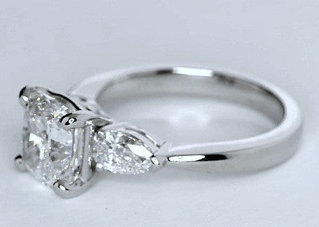 2.51ct E-VS2 Cushion Diamond Engagement Ring  Platinum JEWELFORME BLUE GIA certified
