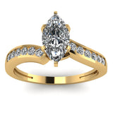 0.76ct Marquise Engagement Ring  Marquise cut Diamond Engagement Ring