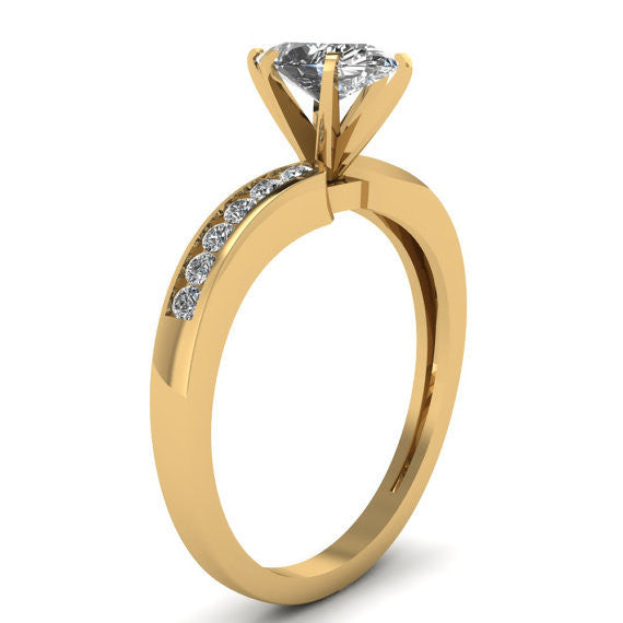 0.76ct Marquise Engagement Ring  Marquise cut Diamond Engagement Ring