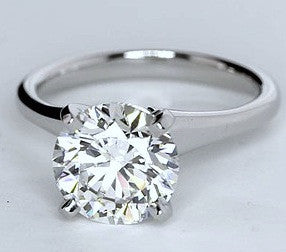 2.01ct H-VVS2 Round Diamond Engagement Ring Wedding Gift GIA certified Annivesary Bridal Jewelry