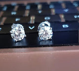0.65ct 18kt Diamonds Earrings G VS Round Cut Diamond Studs Earrings 18kt White Gold