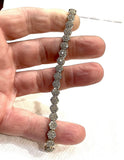 Platinum 7.85ct Diamonds Tennis Bracelet G VS Diamond Flower Diamonds Platinum Gold.Appraisal & shipping included.