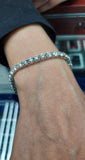 Platinum 8.04ct Diamonds Tennis Bracelet G VS 1/5ct each Diamond