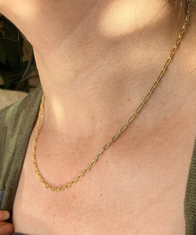 Necklace 18kt Yellow Gold 18" Link Chain