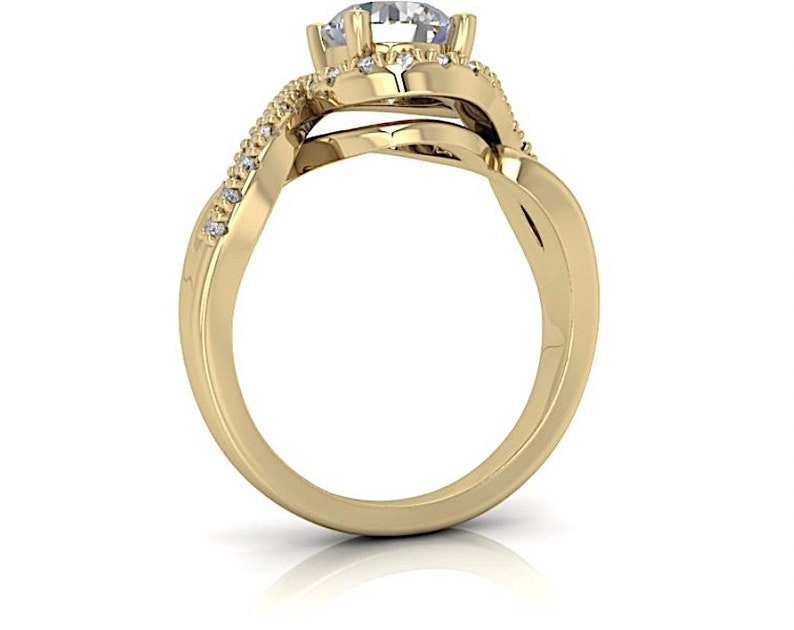 GIA 5.12ct I SI2 Round Diamond for Engagement Ring Genuine Diamond Solitaire Diamond IGI certified Halo Diamonds 18kt