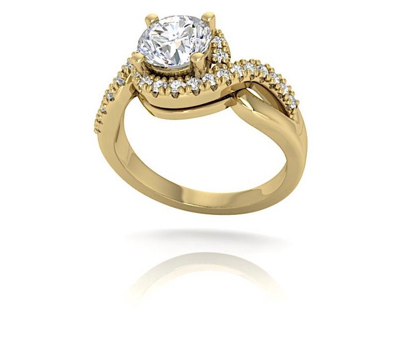 GIA 1.02ct I SI2 Round Diamond for Engagement Ring Genuine Diamond Solitaire Diamond GIA certified Halo Diamonds 18kt GIA certified