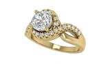 IGI 1.84ct Round Diamond for Engagement Ring Genuine Diamond Solitaire Diamond GIA certified Halo Diamonds 18kt