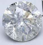 GIA 2.02ct I I3 Round Diamond Engagement Ring Genuine Diamond Solitaire GIA certified 14kt White Gold