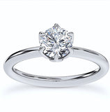 GIA 1.24ct K I2 Round Diamond Engagement Ring Genuine Diamond Solitaire GIA certified 14kt White Yellow Gold