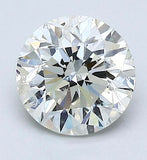 GIA 2.50ct F I1 Round Diamond Engagement Ring Genuine Diamond Solitaire GIA certified 14kt White Yellow Gold