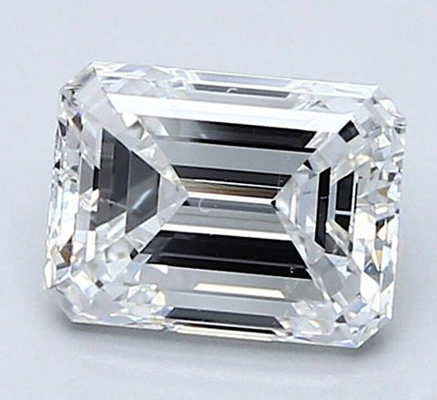 1.51ct GIA Emerald Diamond E SI1 Loose Diamond Engagement ring 18kt White Gold Solitaire Loose Diamond GIA certified