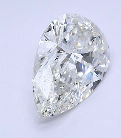 18kt GIA 3.08ct H VVS1 Pear Shape Diamond Engagement Ring White Gold Genuine Diamond Solitaire H VVS1 GIA certified