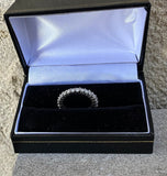 14kt Ring 1.42ct Round cut Diamond Eternity ring Genuine Diamonds Size 7.5 G VS