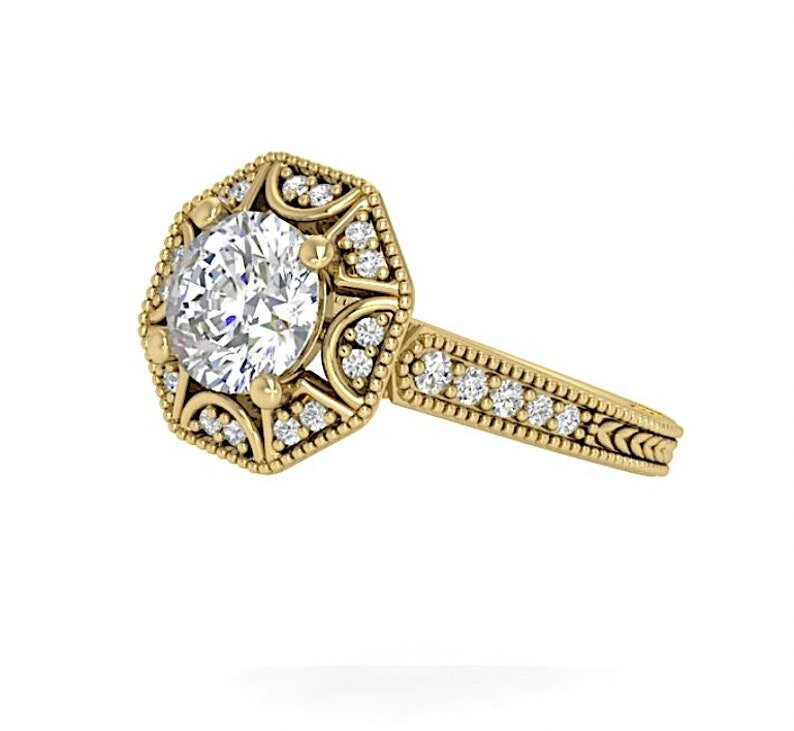 GIA 18kt 2.33ct E SI1 Round Diamond Engagement Ring Genuine Diamond Solitaire 18kt White Gold Ring E SI1