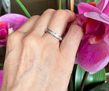 14kt Wedding Ring Baguettes cut Diamond Eternity ring Genuine Diamonds Size 7 14kt White Gold