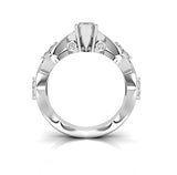 GIA 18kt 1.80ct Marquise Diamond Engagement Ring Genuine Diamond 18kt White Gold Ring cocktail halo