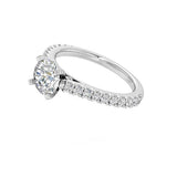 GIA 18kt 8.49ct Round Diamond Engagement Genuine Diamond Solitaire 18kt White Gold Ring G I1
