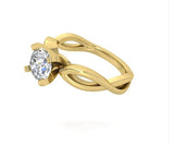 1.00ct G VS2 Round Diamond Engagement Ring Genuine Diamond Solitaire Certified 14kt Yellow Gold Ring 850,000 GIA Diamonds