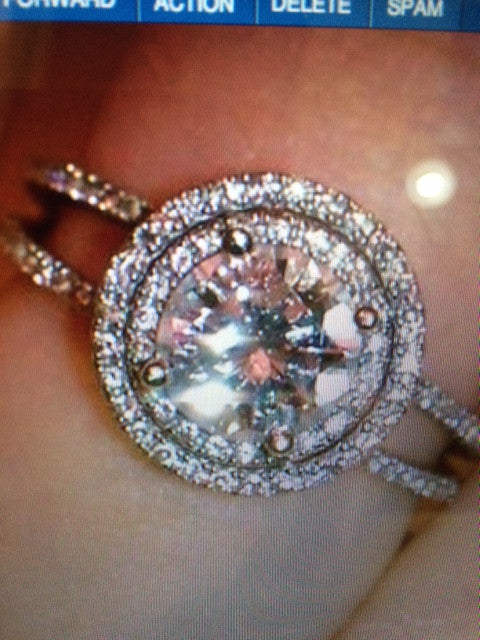 2.30ct Round Diamond Engagement ring G-VS2 18kt White Gold  JEWELFORME BLUE 900,000 GIA certified Diamonds