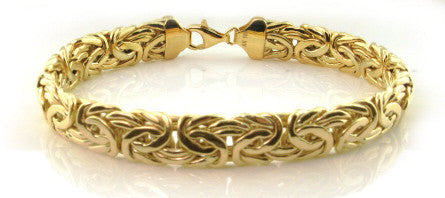 Byzantine Bracelet 14kt Yellow Gold JEWELFORME BLUE