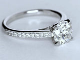 1.84ct F-SI2 Platinum Round Diamond Engagement Ring  JEWELFORME BLUE GIA certified