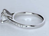 1.90ct G-SI1 Platinum Round Diamond Engagement Ring Round Diamond JEWELFORME BLUE