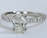 GIA certified 2.04ct G VS1 Oval Diamond Engagement Ring diamonds JEWELFORME BLUE