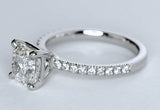 1.70ct Princess Cut Diamond Engagement Ring G-VS2 JEWELFORME BLUE GIA certified