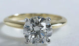 1.14ct J-VS1 Round cut Diamond Engagement ring 18kt JEWELFORME-BLUE GIA certified