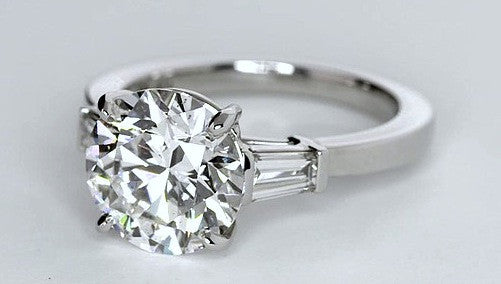 2.86ct H-VS1 Round Diamond Engagement Ring GIA certified JEWELFORME BLUE 900,000 GIA EGL Platinum