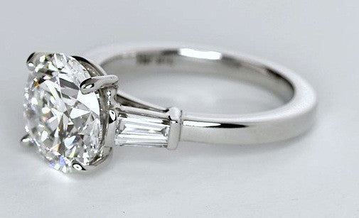 2.86ct H-VS1 Round Diamond Engagement Ring GIA certified JEWELFORME BLUE 900,000 GIA EGL Platinum