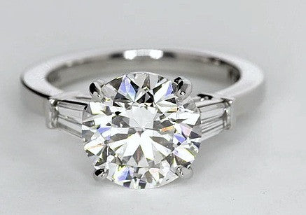 3.43ct G-SI1 Round Diamond Engagement Ring GIA certified JEWELFORME BLUE 900,000 GIA EGL Platinum