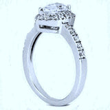 0.34ct Pear Shape Diamond Engagement Ring Setting 18kt White Gold JEWELFORME BLUE 900,000 GIA EGL certified Diamonds